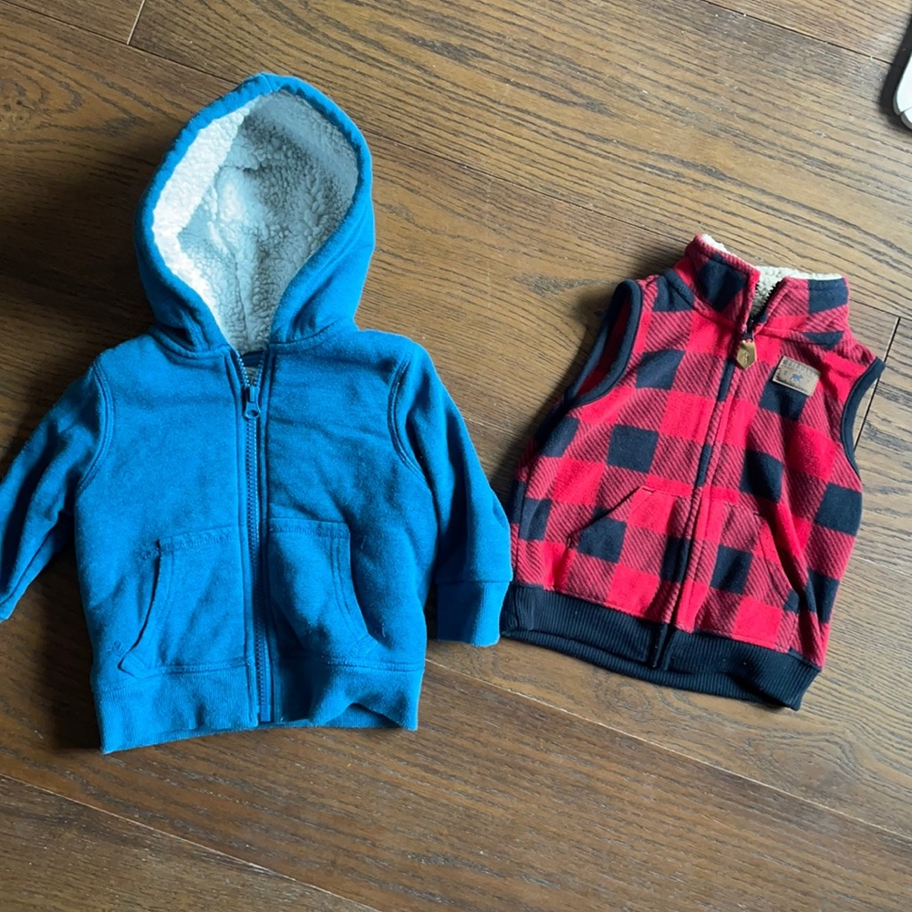 Boys 12m winter vest and jacket